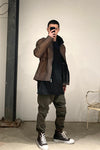 isaac sellam reflective leather jacket SULFUREUX TALMUD CUIVRE